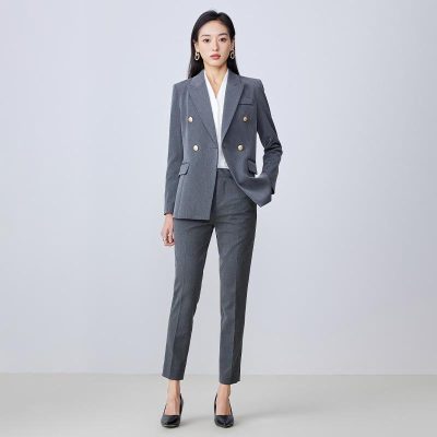 Vestes et Manteaux | Femme Blazer à double boutonnage en lin mélangé Miller Dickey Femme Femme