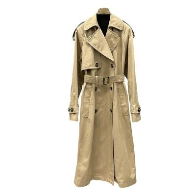 Vestes et Manteaux | Femme Trench-coat convertible à double boutonnage en serge de coton à ceinture Femme Femme